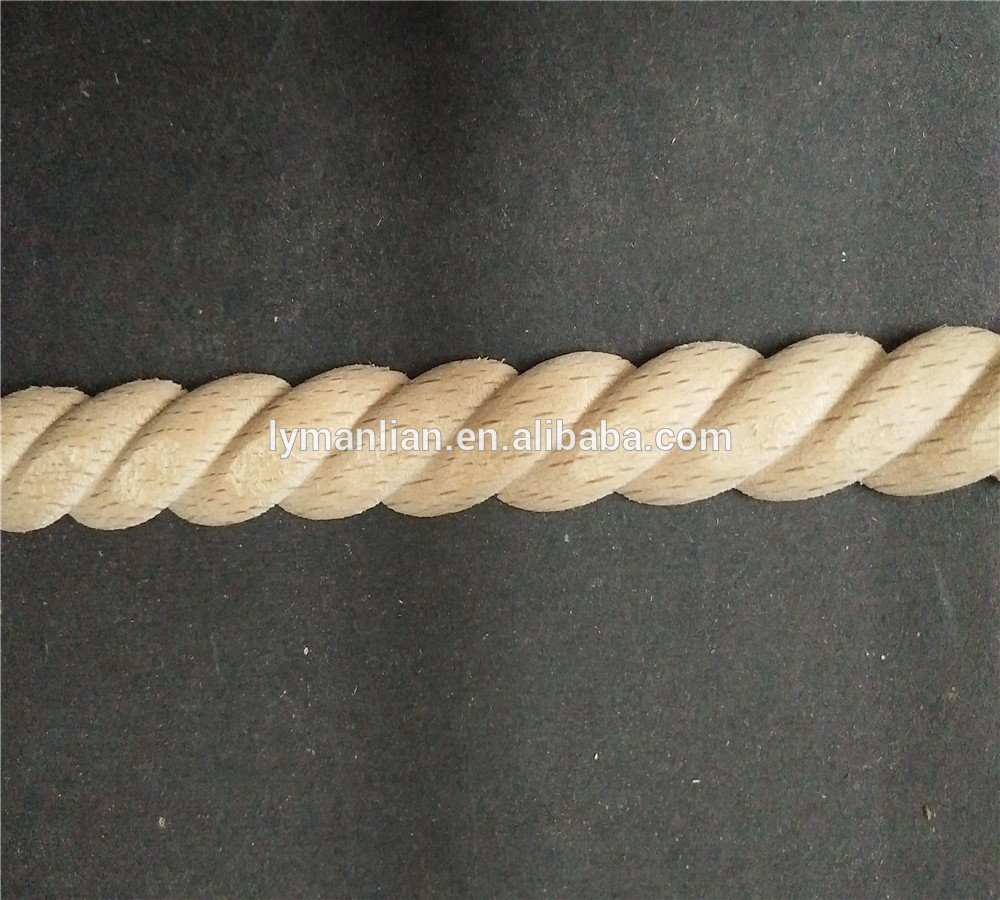 Rope half rounds moulding in beech