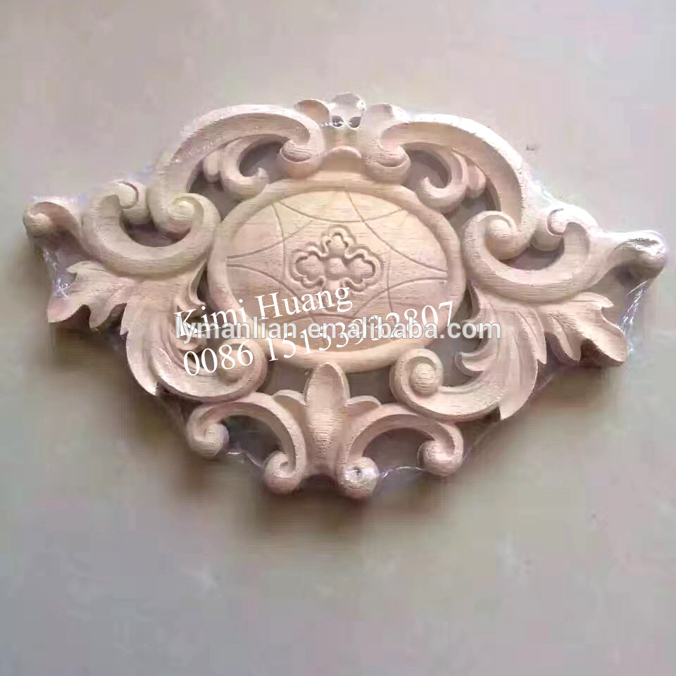 Europe furniture indoor wooden parts decoration appliques