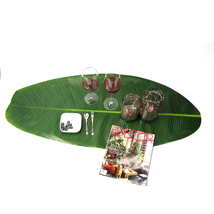 Tabletex 101x45cm eco-friendly green painting environmental EVA leaf table runner