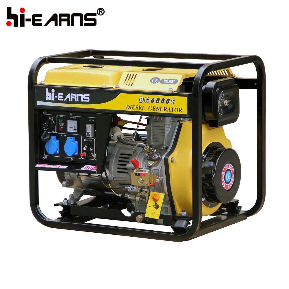 5KW 60HZ 110V 220V open frame electric diesel generator