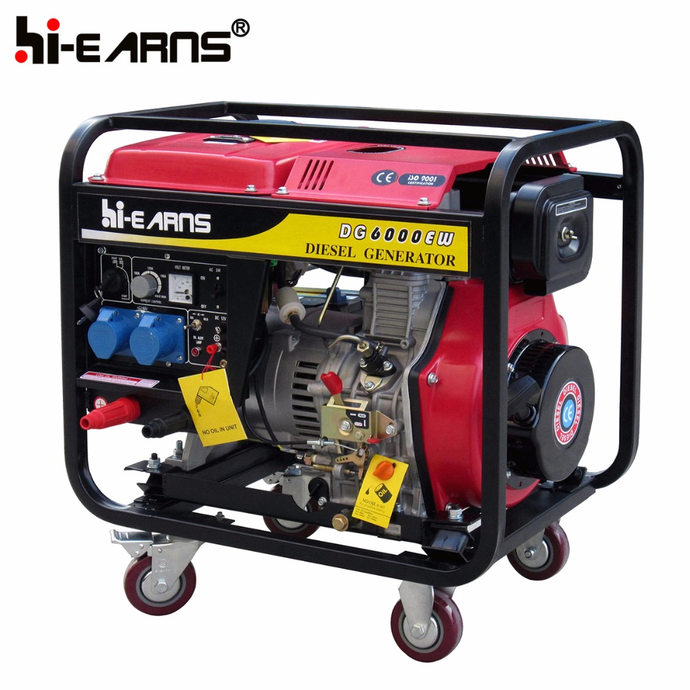 1.8KW single cylinder welding machine portable welding machine prices DG6000EW