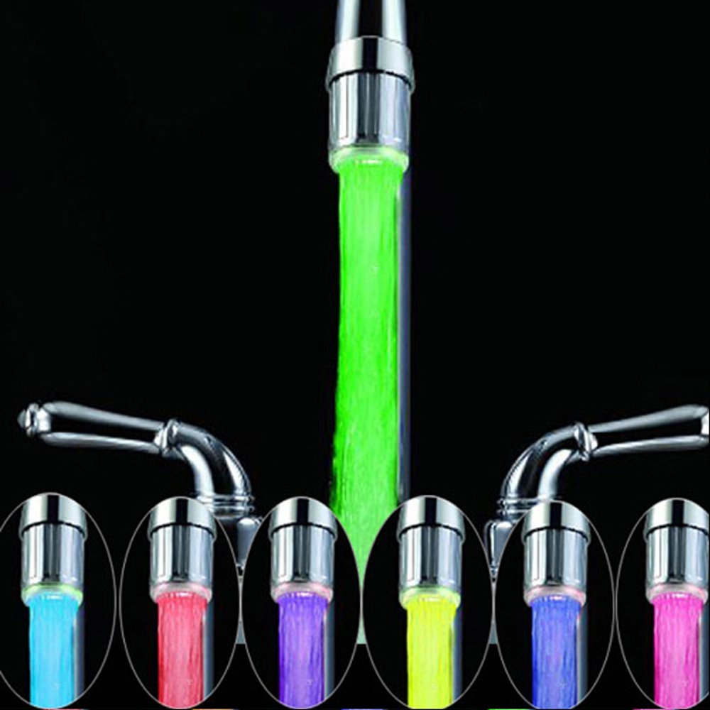 RC-F01 Plastic ABS Single Color light LED Water Faucet Tap