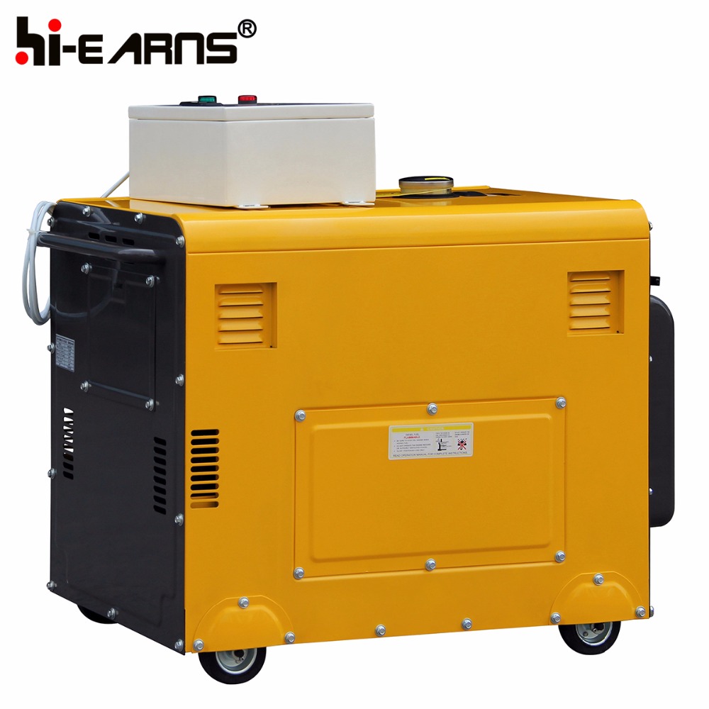 6KW air cooled soundproof diesel generator with ATS digital panel DG8500SE