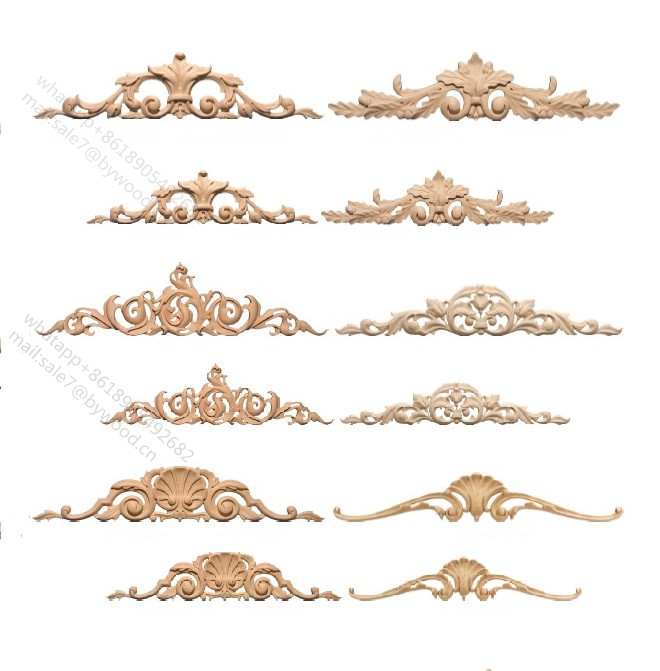 Furniture appliques wood carve decoration American carved wood carving furniture appliques