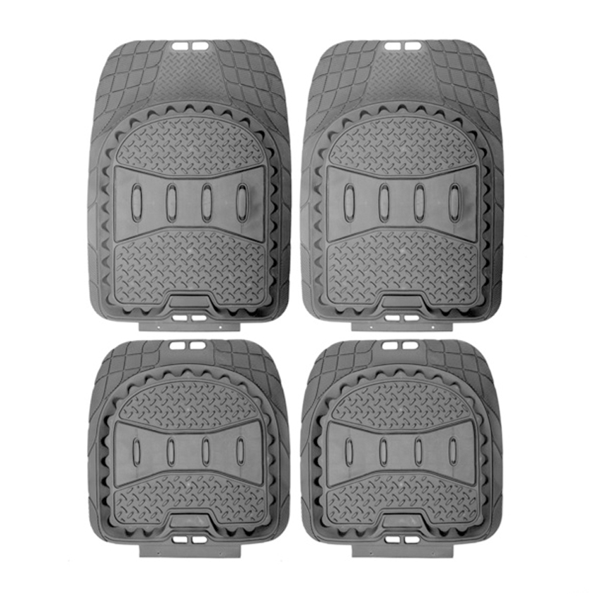 Full set universal 5KGS anti-slip PVC rubber car floor mat