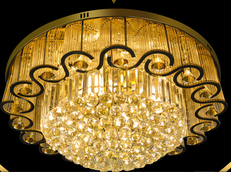 hot sale ceiling crystal light with mp3,crystal ceiling decoration light