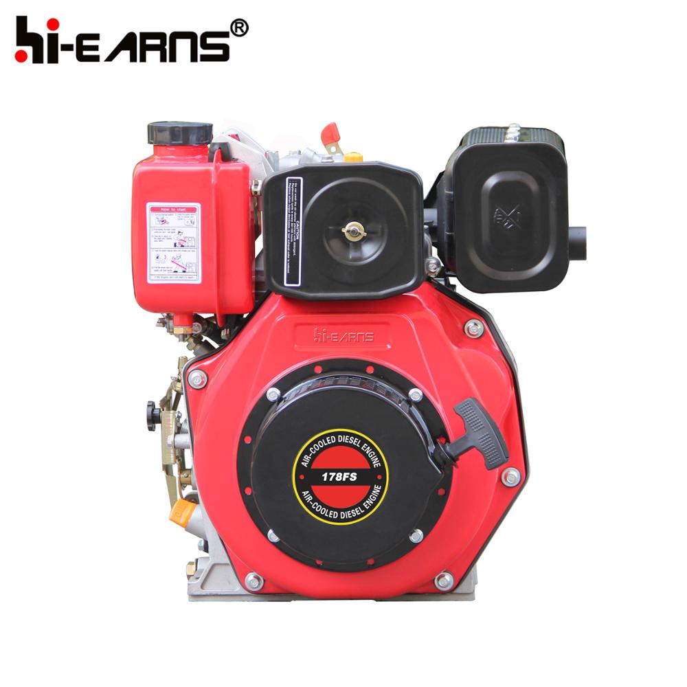 Red colour air-cooled 6hp small diesel engines