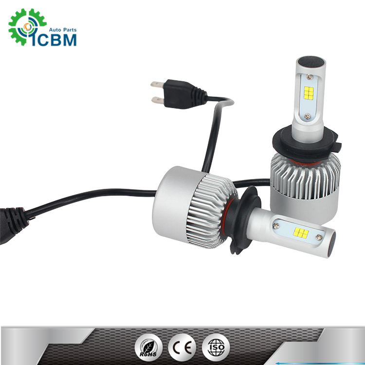 S2 8000Lm 9005 9006 H11 H4 Led Headlight Bulbs High Power Super Bright Car Led Auto Headlight H7