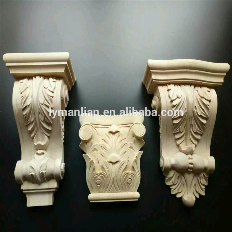 Architectural wood carvings corbels, appliques for furniture and cabinets