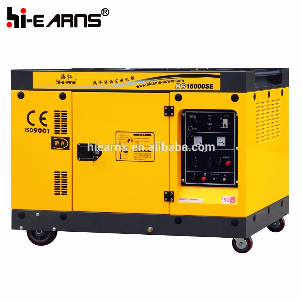 Air-cooled V-twin cylinder single phase 2V92 silent diesel generator 10kw