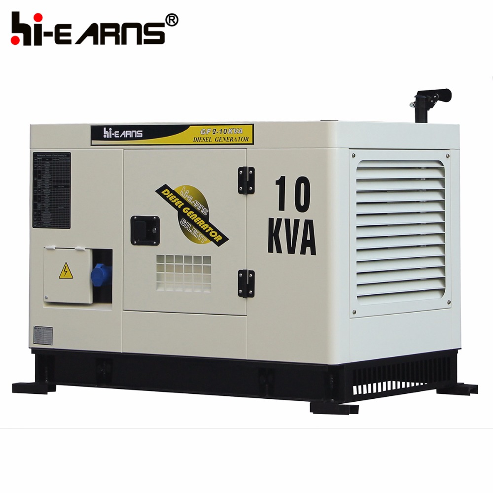 water cooled silent 10kva generator low rpm generator GF2-10KVA