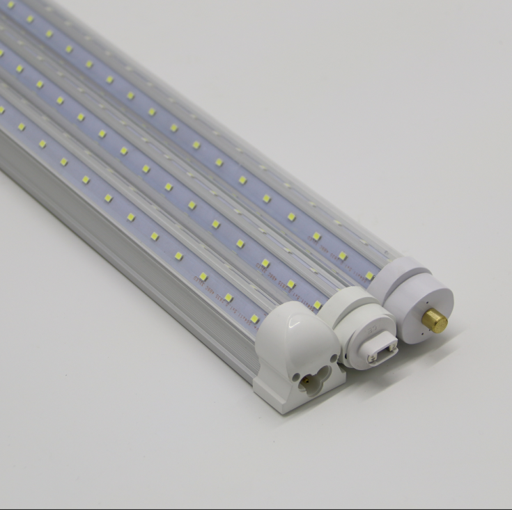 Double Side V Shape Integrated Bulb Lamp, 8FT 72W (150W Fluorescent Equivalent), Works Without T8 Ballast, Plug and Play