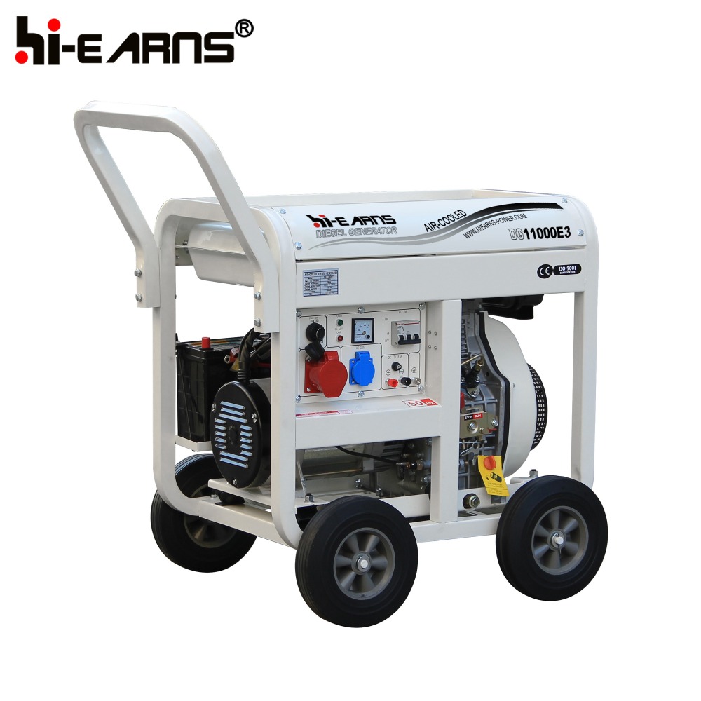 10KVA 8KW air cooled three phase portable diesel generator