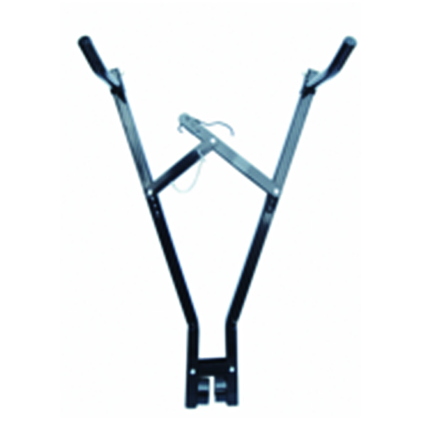 Steer bike rack with a foam sleeve for the handle