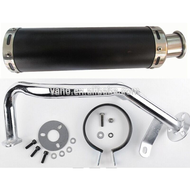 Scooter Dirt Bike Motorcycle Racing Exhaust pipe Muffler For GY6 50cc 139qmb