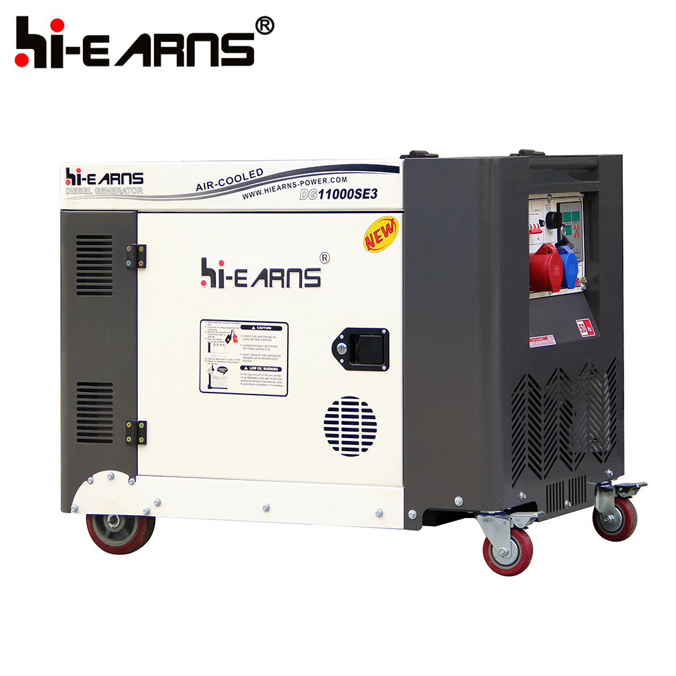 New 8KVA 10KVA super silent air cooled single three phase open top cover diesel generator