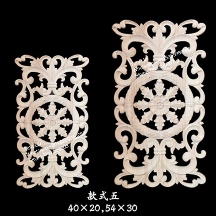 decorative wood furniture parts appliques