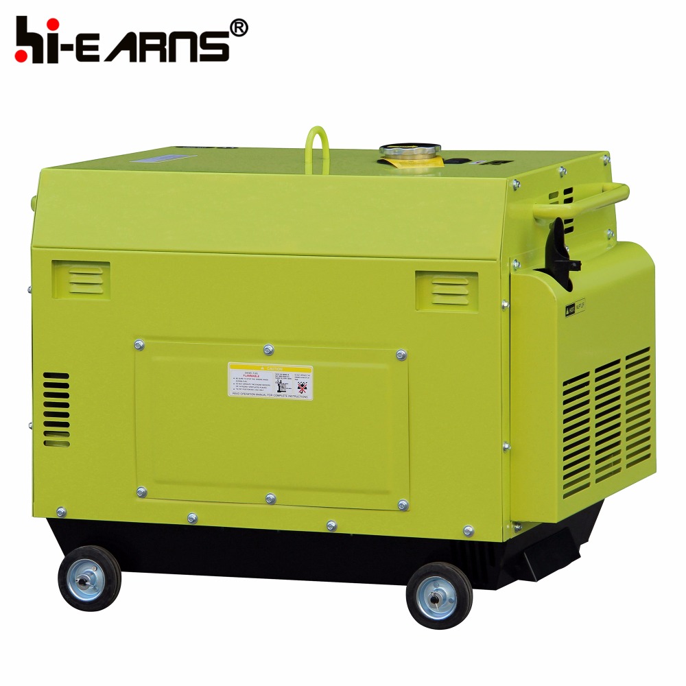 Air-cooled single cylinder 5KVA small diesel generator