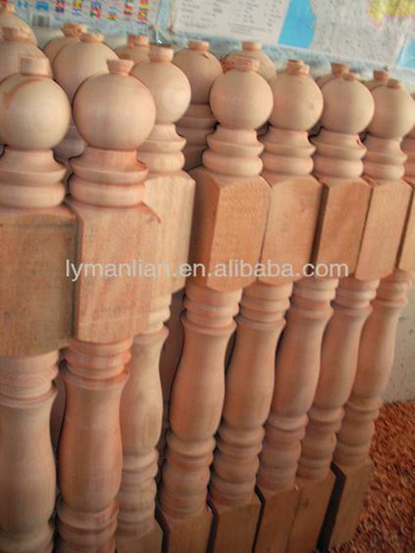 antique wood balcony staircase baluster