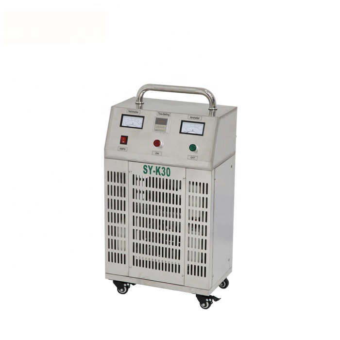 CE approved ozone 30g / 50g / hr mobile ozone generator air purifier