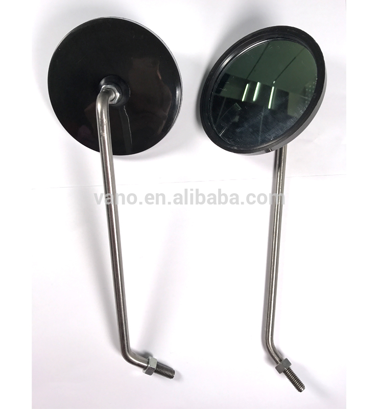 M8 stainless iron SIMSON MZ side bar end mirrors