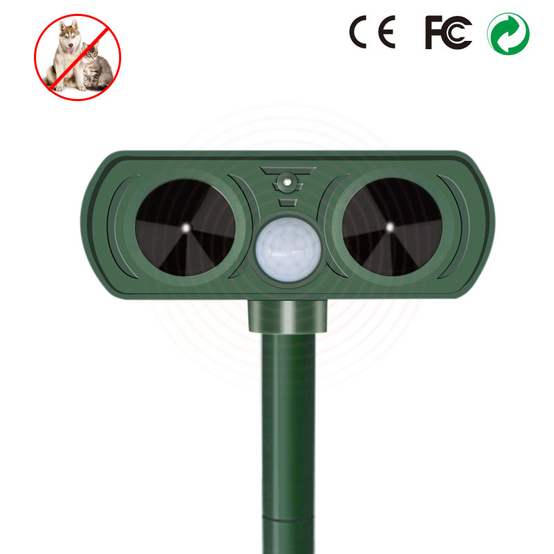 High quality china hot sale effective outdoor waterproof solar pet repeller