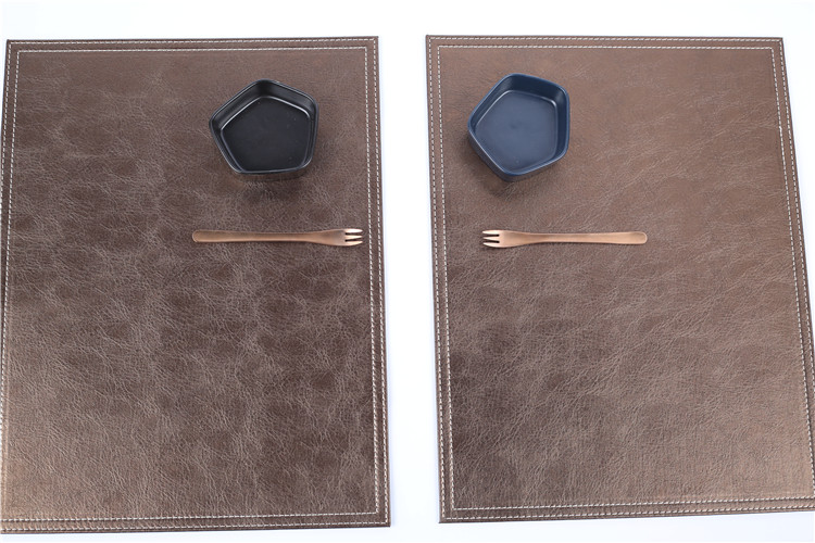 Tabletex eco-friendly non slip wipeable pvc leather placemat