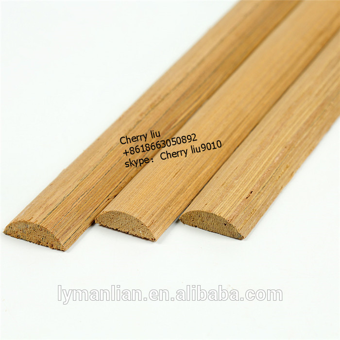 engineered recon teak half round wood moulding