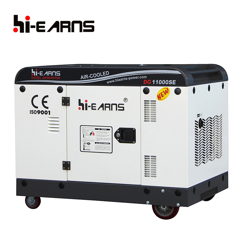 Single phasee 8kw 198 engine air cooled silent type diesel generator with ATS