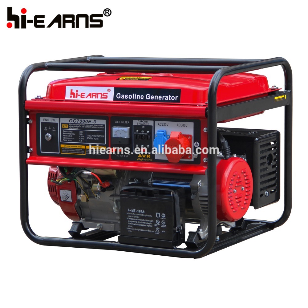 New design 10KVA 380V open type air cooled gasoline generator