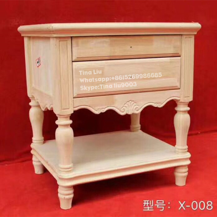 High quality French country shabby chic style wooden nightstand bedside tables