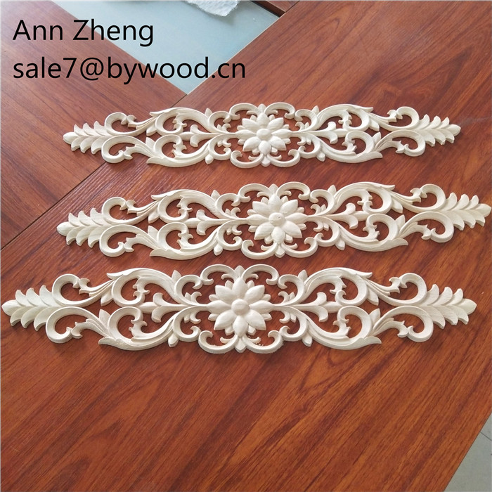 solid wooden material and decoration carved embossed wood appliques and onlays