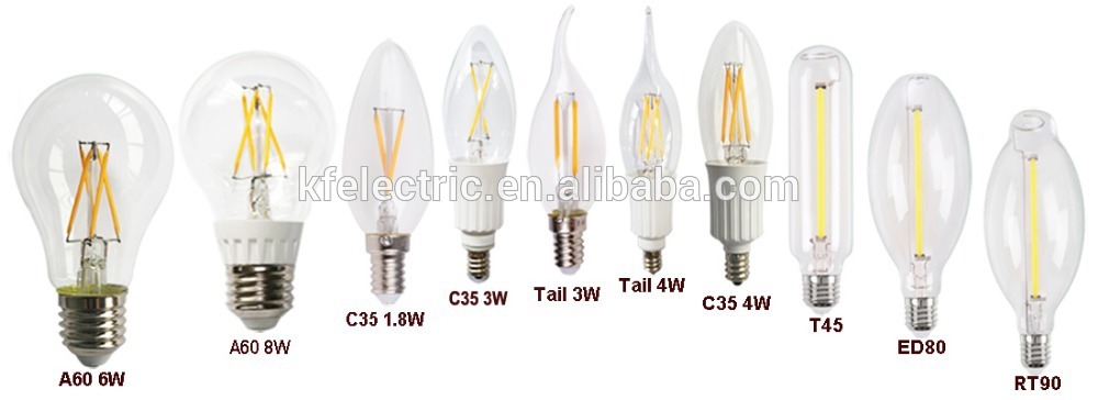 Alibaba China Led Bulb A60 4w 6w 8w Filament 12V 24V Lighting Dimmable