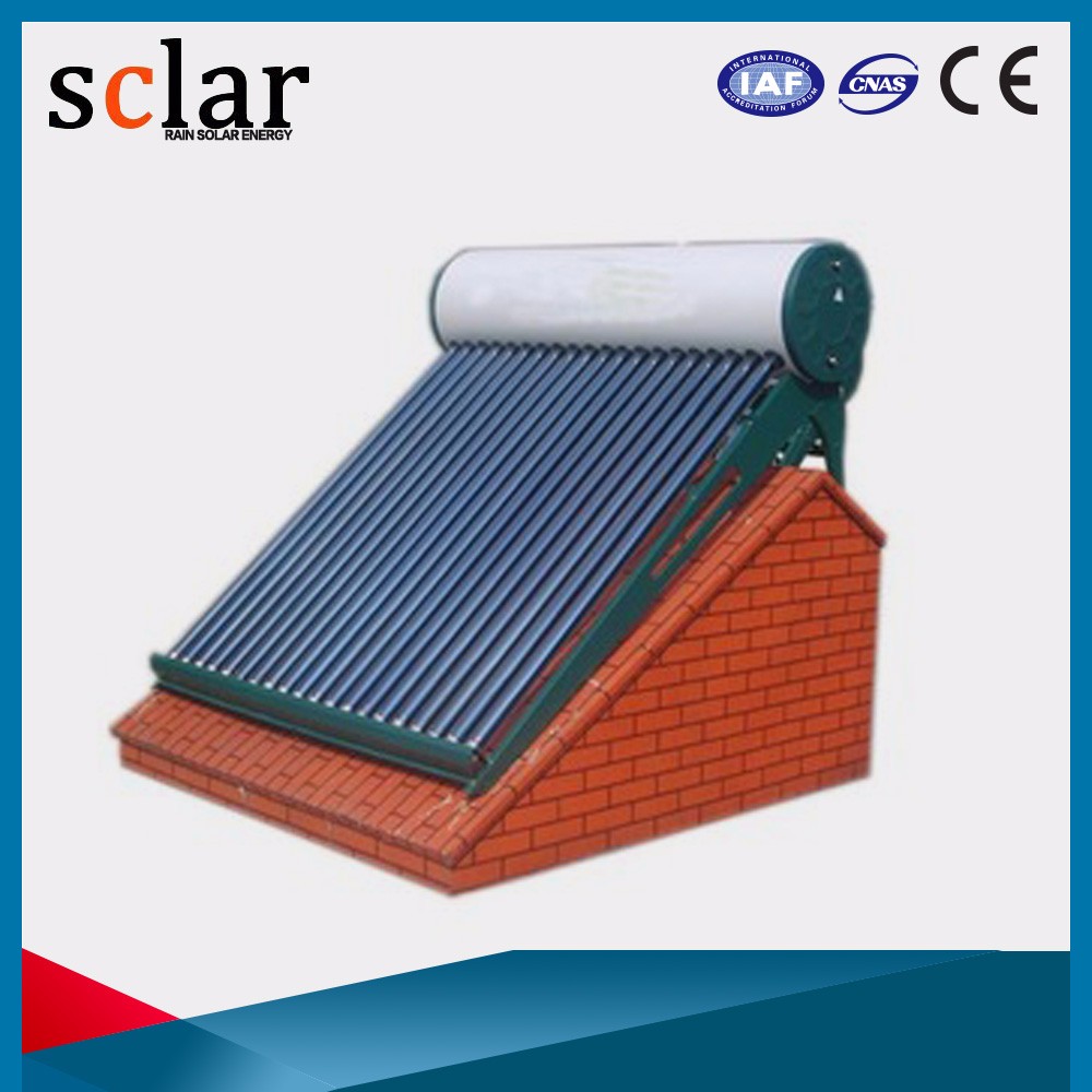 Rooftop vacuum glass tubes solar water heater solar thermal technology