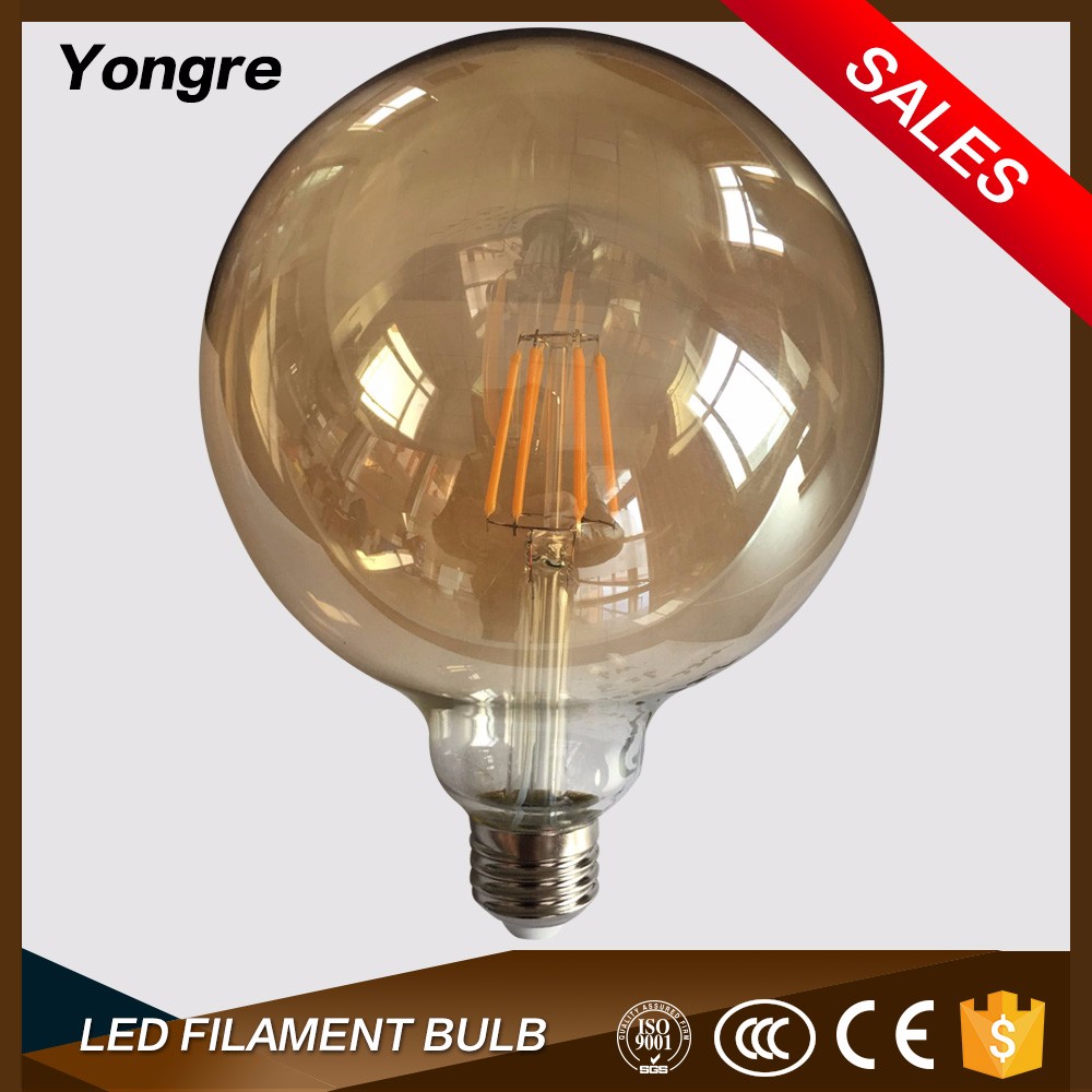 Chandelier light bulb 8w edison soft led filament