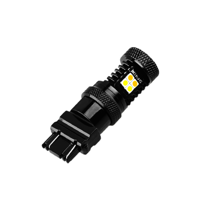 T20/7440/7443/3156/3157 16SMD LED 3030 Car Bulbs two-tone white/yellow Use for taillights turn signals lamp brake lamp 10-30V