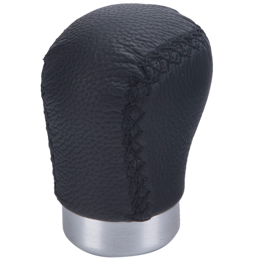 5 Speed Genuine Leather & Aluminum Car Manual Gear Shift Knob