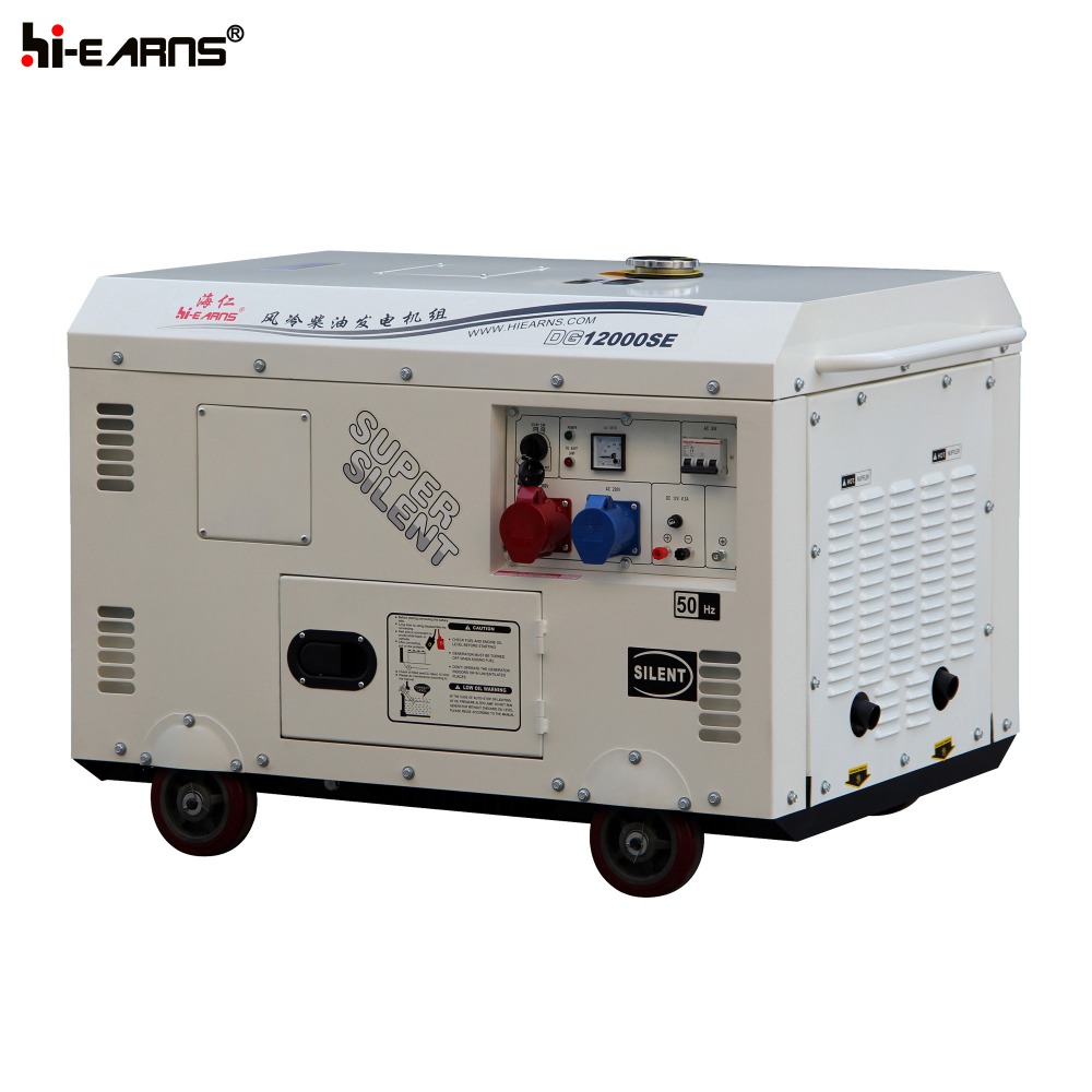 Air-cooled two cylinder diesel generator set (DG12000SE)