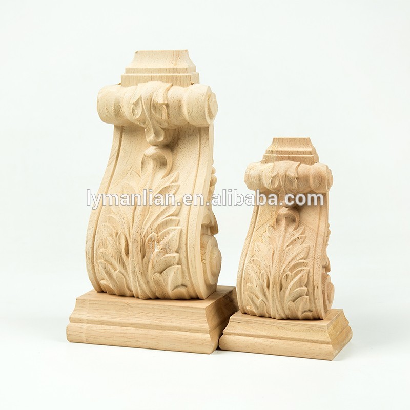 antique wood columns/decorative wood carving corbels
