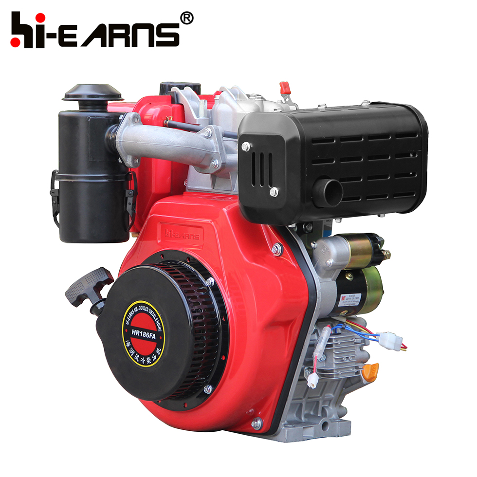 6.5KW 3600rpm 10hp 186FA light weight small diesel engine for tiller and water pump