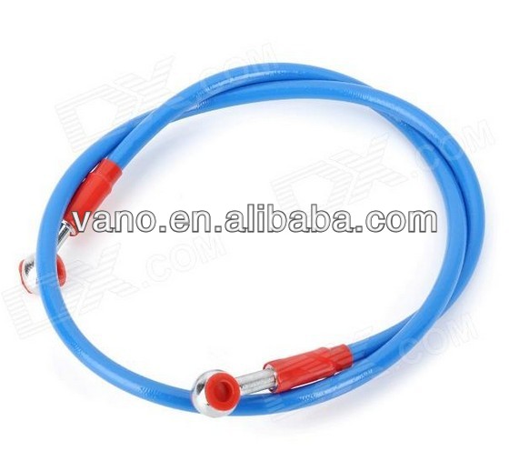 Hot sale rubber flexible blue color 90cm motorcycle fuel hose clutch brake oil hose