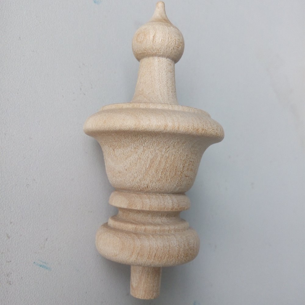 Basswood wood finials