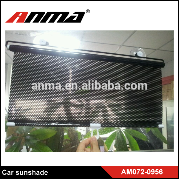 Retractable PVC car sunshade curtain