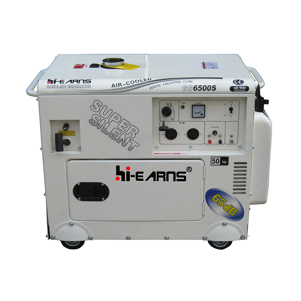 5KVA portable super silent single phase gasoline generator