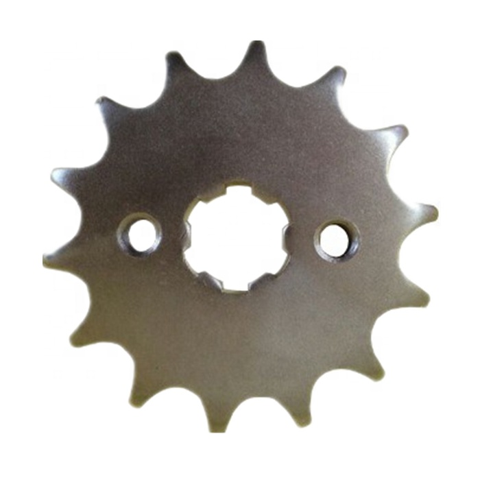 Factory price A3 steel press cut motorcycle chain sprocket wheel CD 70 sprocket 14T