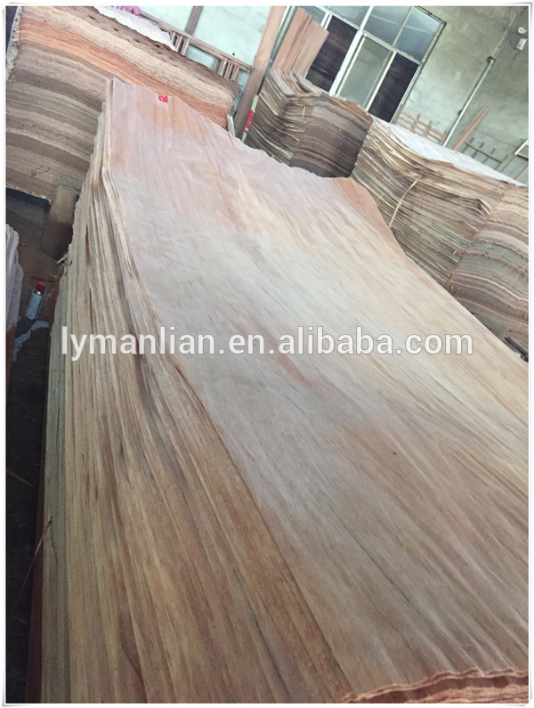 0.3mm natural wood veneer 0.3mm nature gurjan wood veneer /keruing laos
