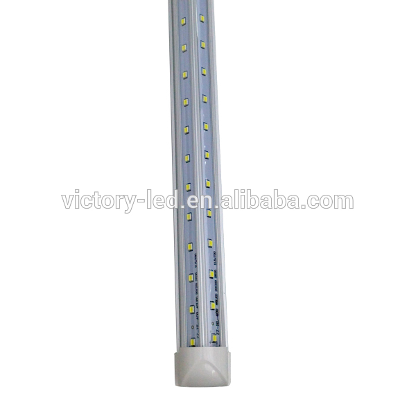 4FT 24W V Shape T8 LED Cooler Tubes 4000K Clear Lens Refrigerator Lighting with LED Tape