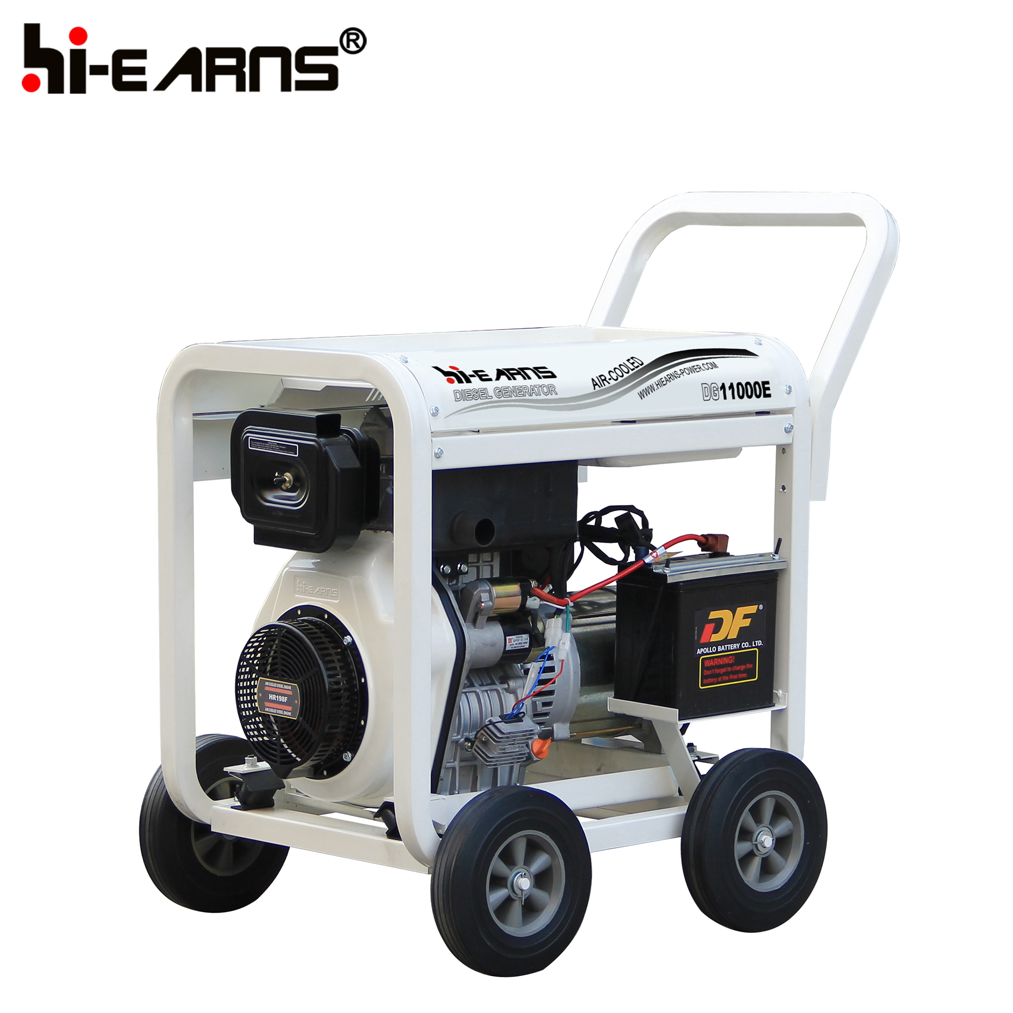 8KW air cooled open frame portable diesel generator