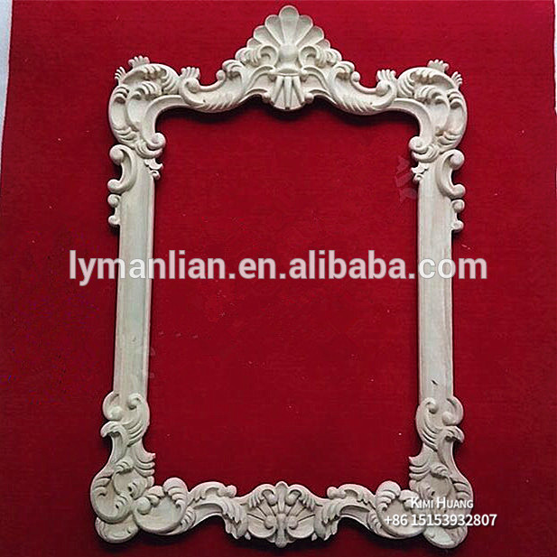 Decorative carved wood appliques wood carvings mirrors