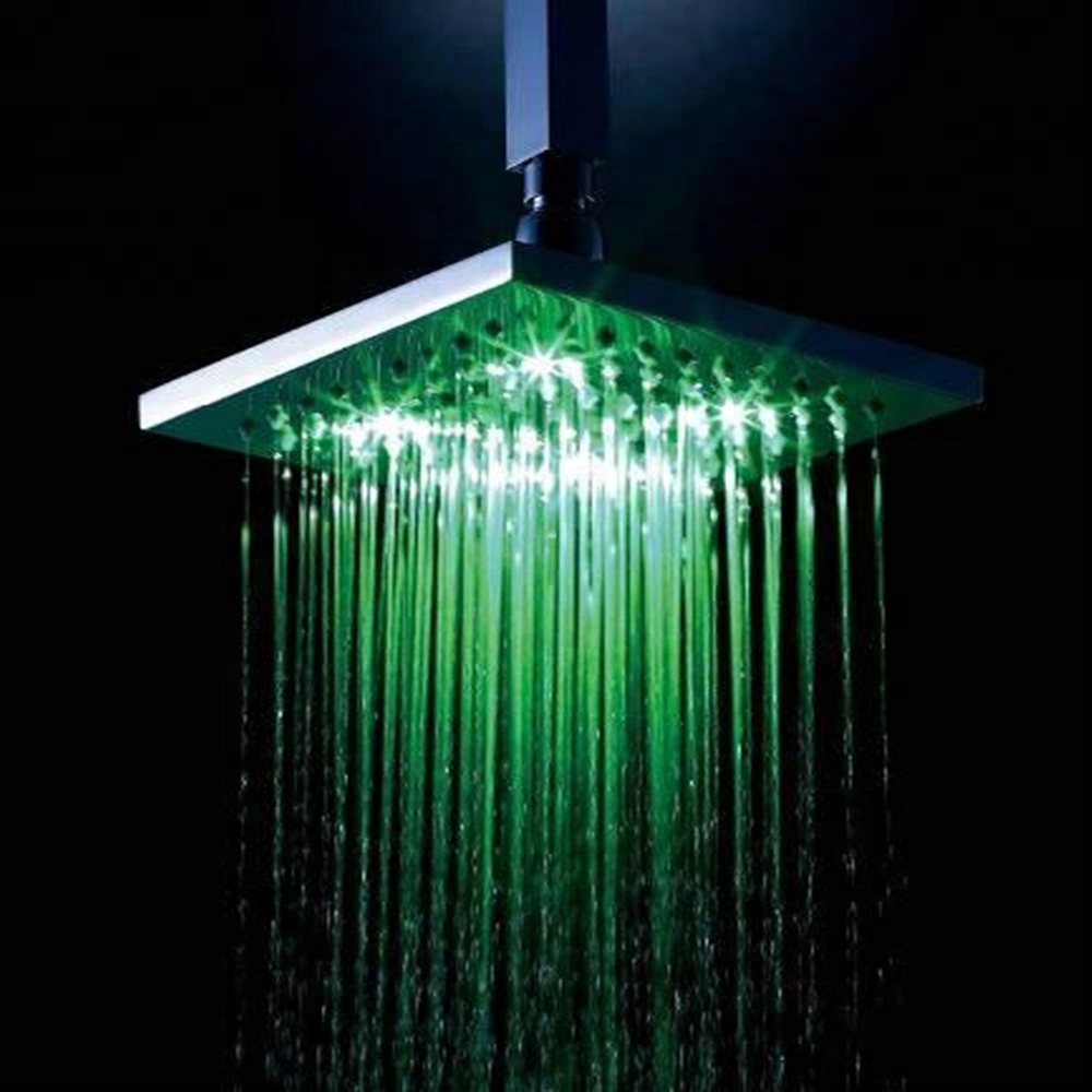 RC-S0801A No Need Electric No Need Battery 3 Color Change LED Shower Head Water